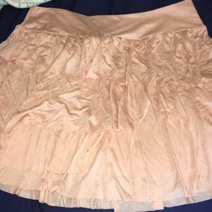 NWT ruffles tiered banana skirt